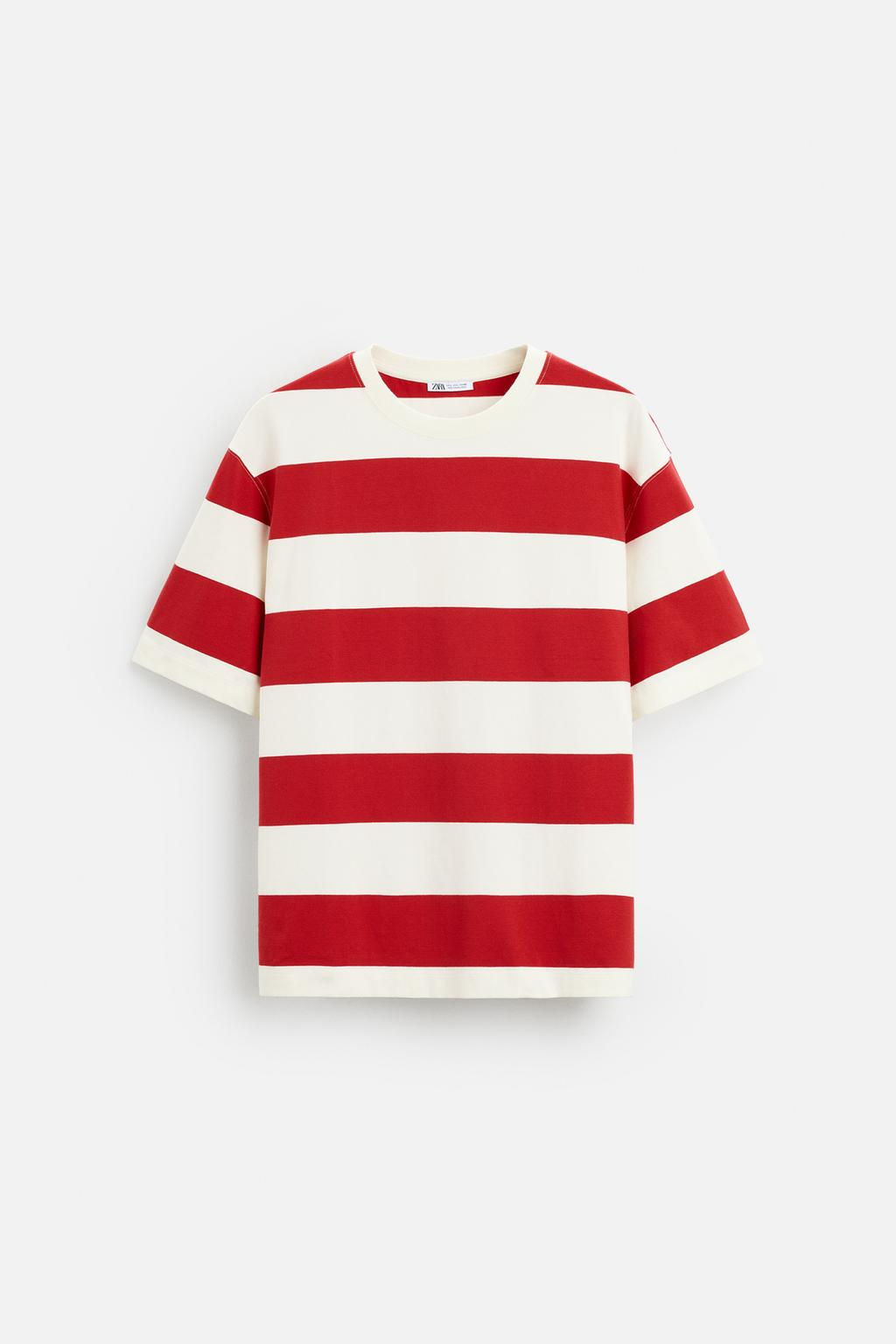 STRIPED JACQUARD T-SHIRT - Zara фото 15