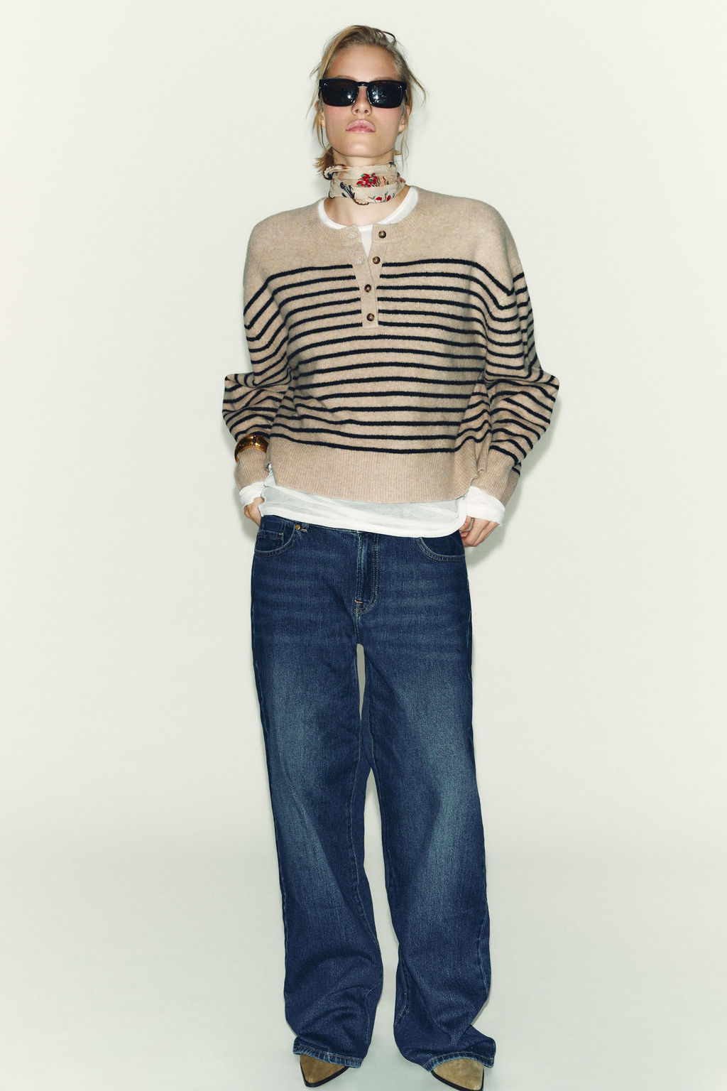 STRIPED KNIT SWEATER