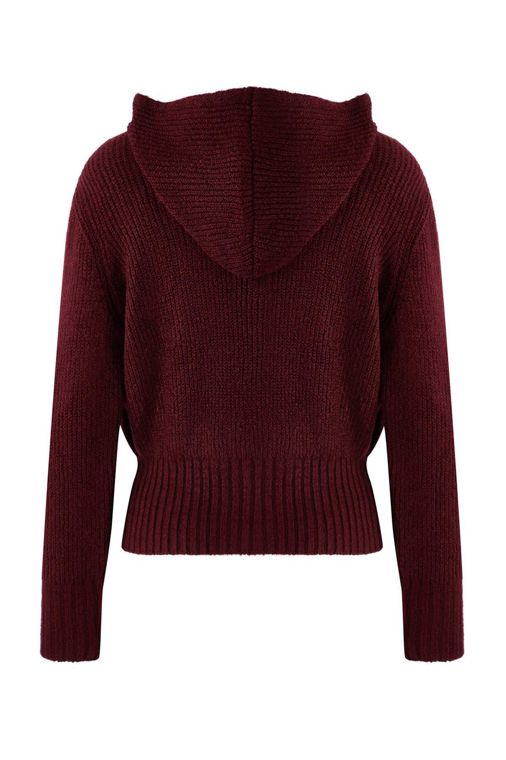 Murdum Yumusak Dokulu Kapusonlu Fermuarl? Triko H?rka TWOAW26HI00296 - Trendyolmilla фото 6