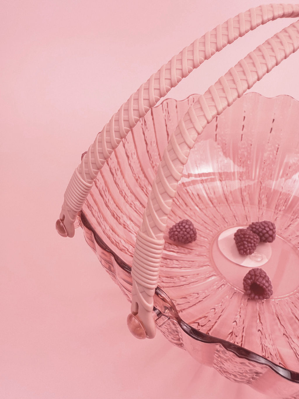 Ваза для фруктов с ручками 25см (пластик) цвет микс OLS-033А-47