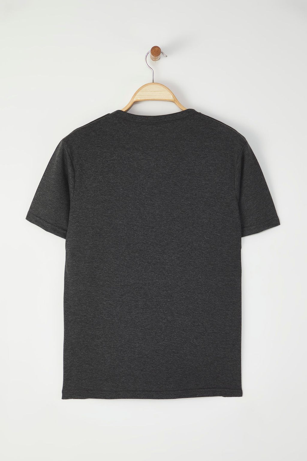 TRENDYOL MAN Antrasit Melanj Slim/Dar Kesim Bask?l? Pamuklu Kal?n T-Shirt T-Shirt TMNSS25TS00184 - Trendyolmilla фото 4