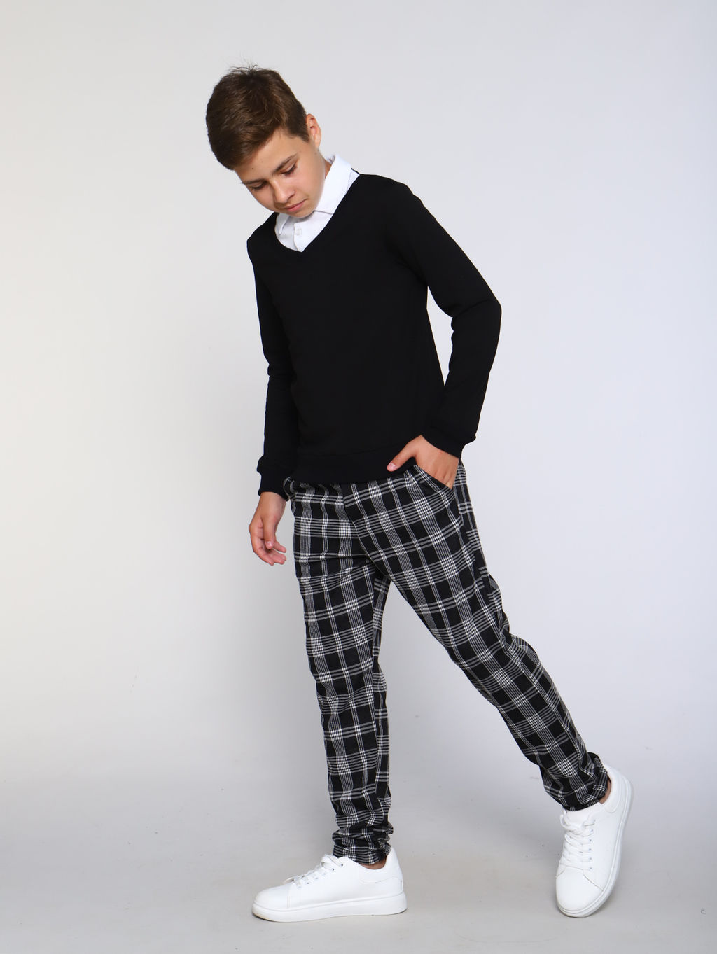 Брюки Высота черный - Ладошки фото 27