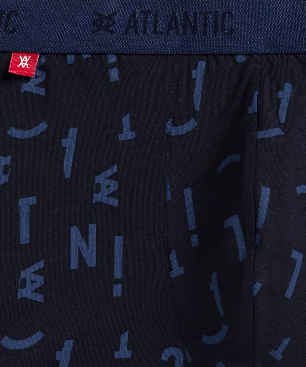 ATLANTIC 3MH-182 Трусы шорты Fashion - набор 3 шт. темно-голубой + голубой + темно-синий  фото 6