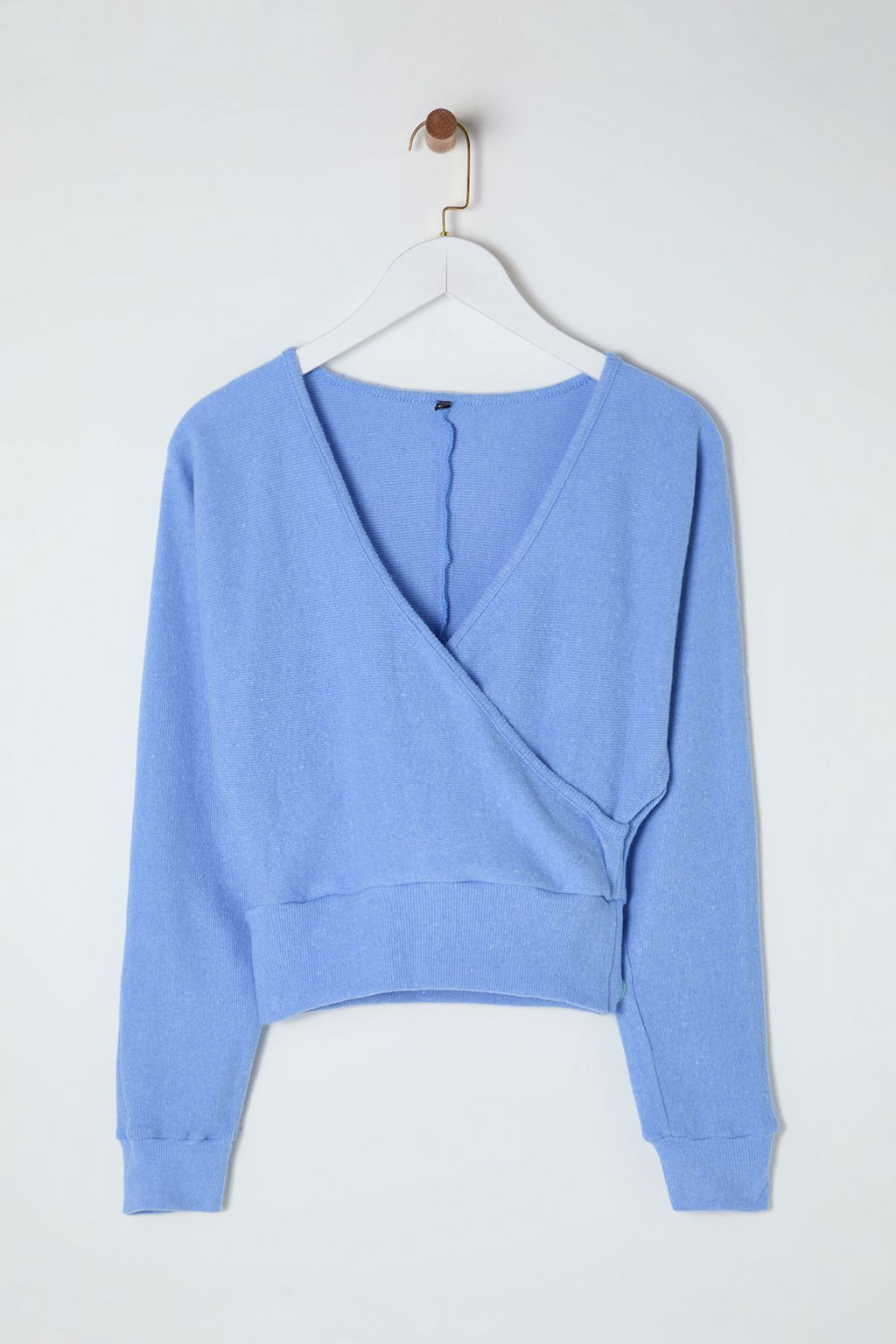 Trendyolmilla Vizon Regular/Normal Kal?p Oturan Fitilli Esnek Orme Bluz TWOAW25BZ00101