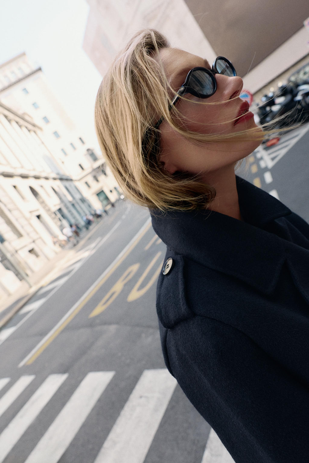 WOOL COAT WITH BELT - Zara фото 5