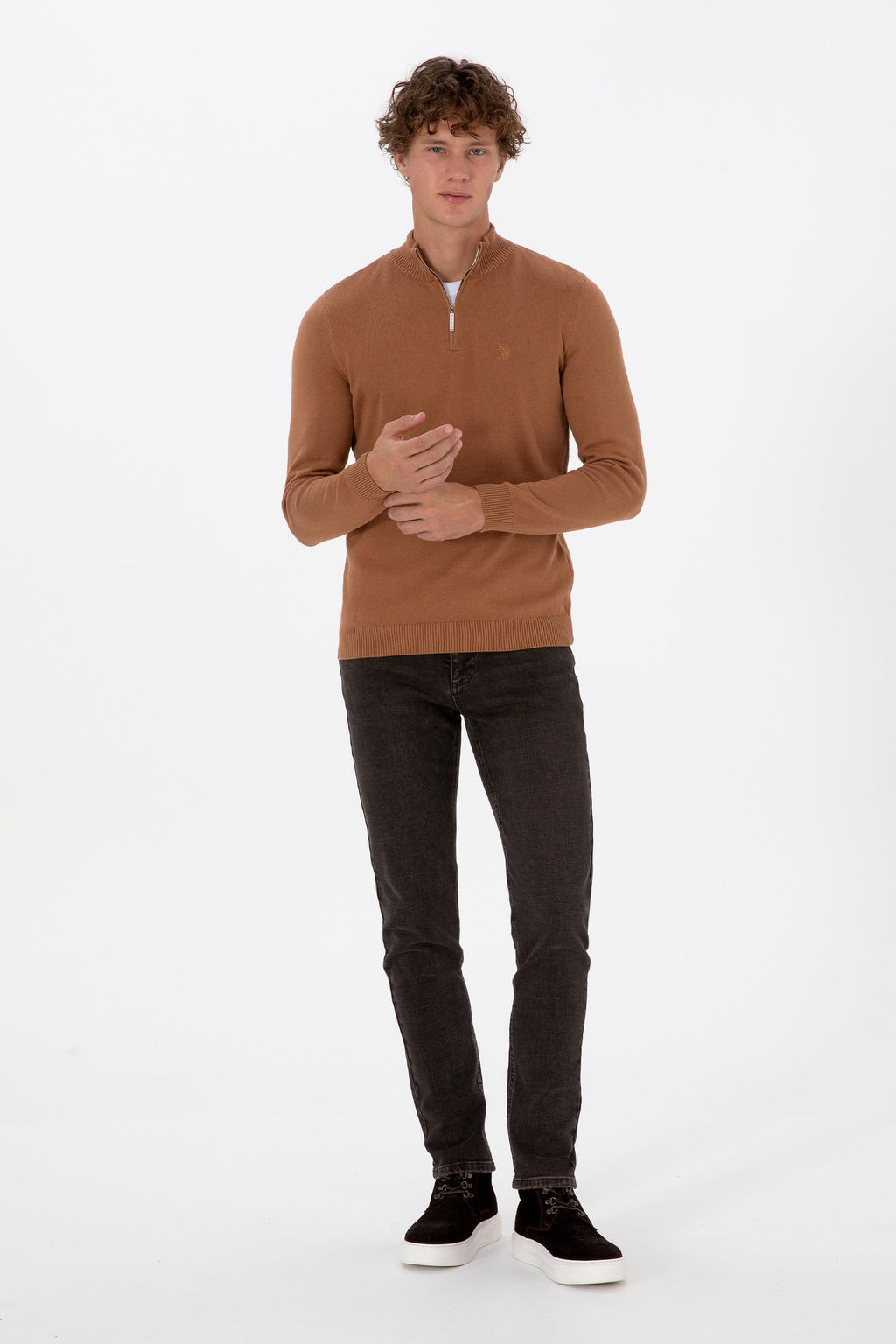 Erkek Kahverengi Jean Pantolon Sepette S_rpriz _ndirim