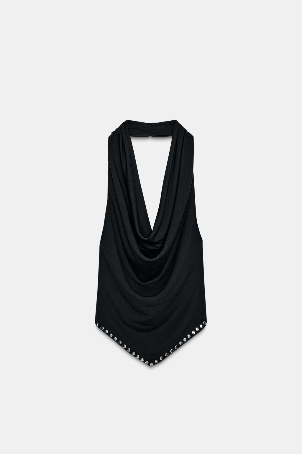 STUDDED HALTER TOP - Zara фото 5