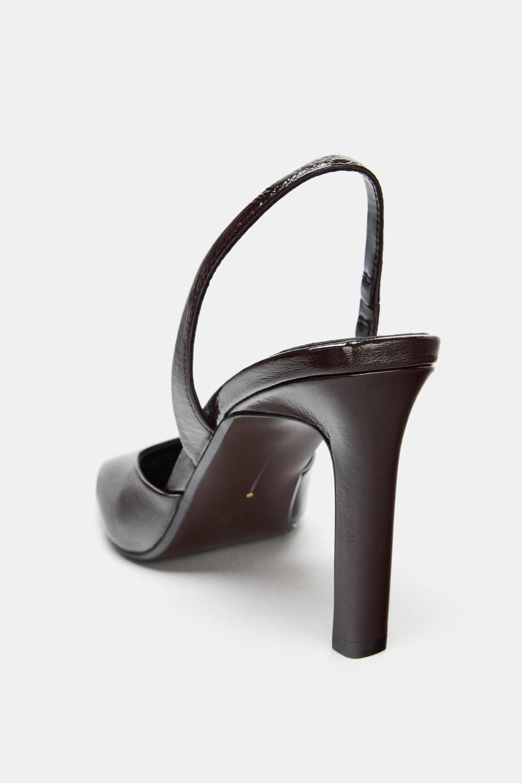 LEATHER SLINGBACK SHOES - Zara фото 6