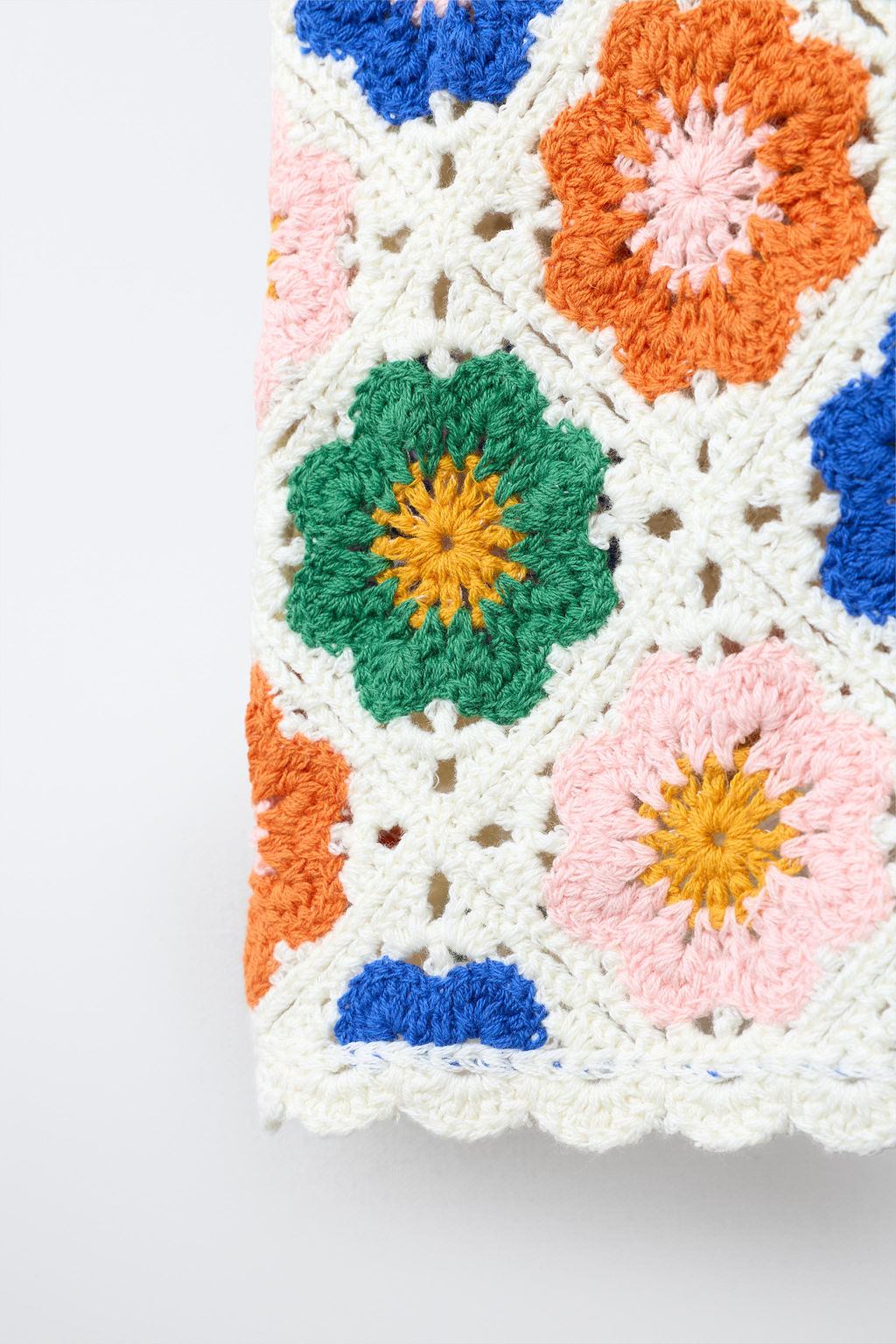 TOP PUNTO CROCHET FLORES / Multicolor - Zara фото 6