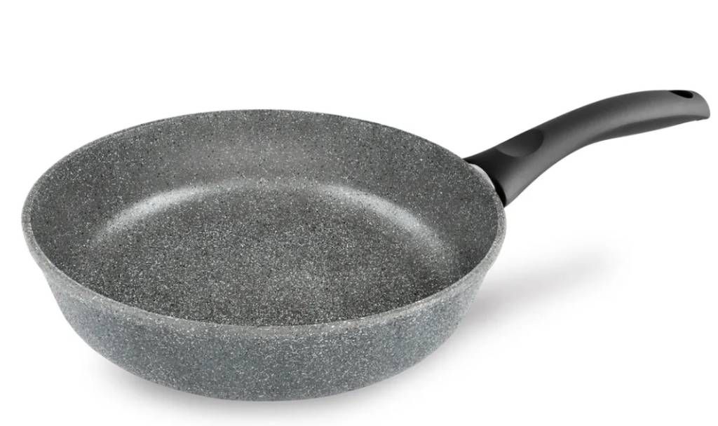 Сковорода Готовить легко Stone Gray несъемная ручка, 24 см - Нева металл посуда фото 3