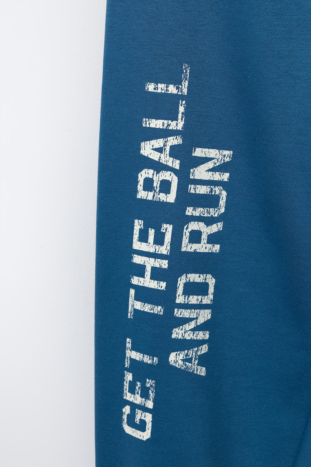 PANTAL?N JOGGER TEXTO ETIQUETA / Azul?n - Zara фото 6