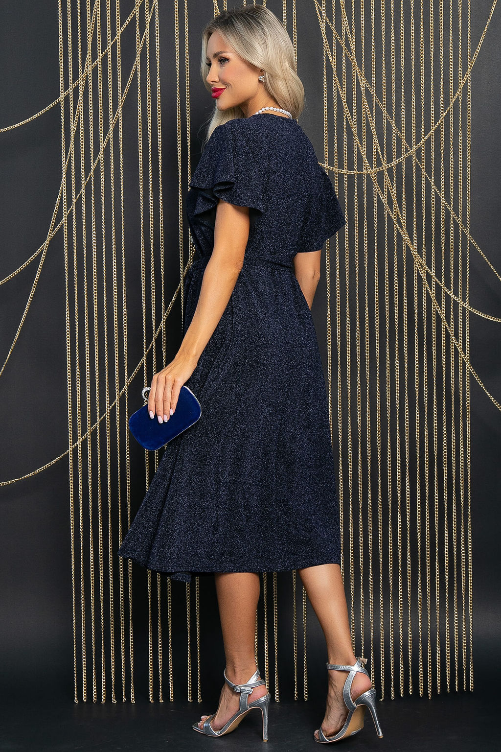 Платье Мелодия любви (мерцающий синий) П11770 - Lt collection фото 2