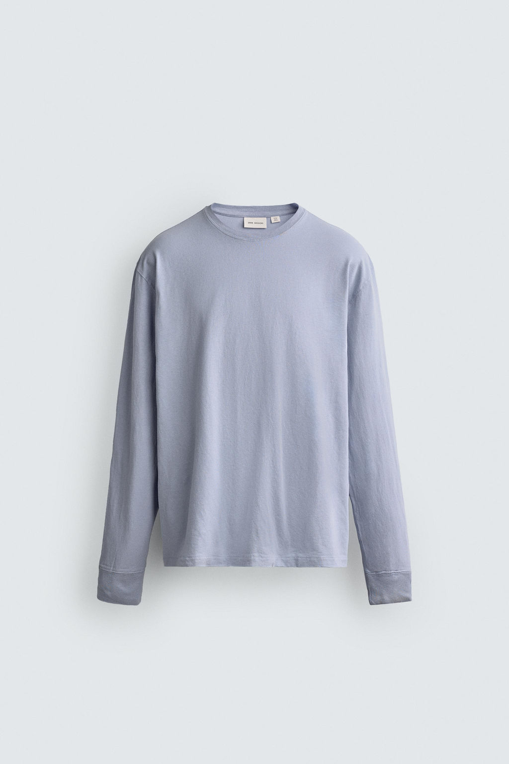 CAMISETA LIGHTWEIGHT MANGA LARGA / Celeste