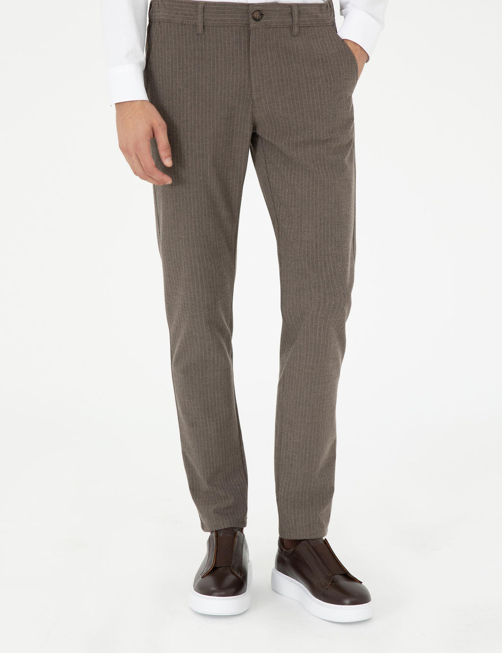 Vizon Slim Fit Kanvas Pantolon - Pierre cardin фото 2
