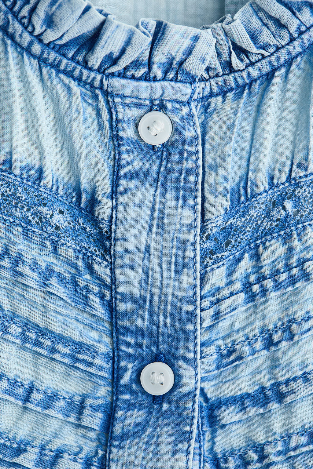 Blusa de algod?n efecto denim - H&m фото 4