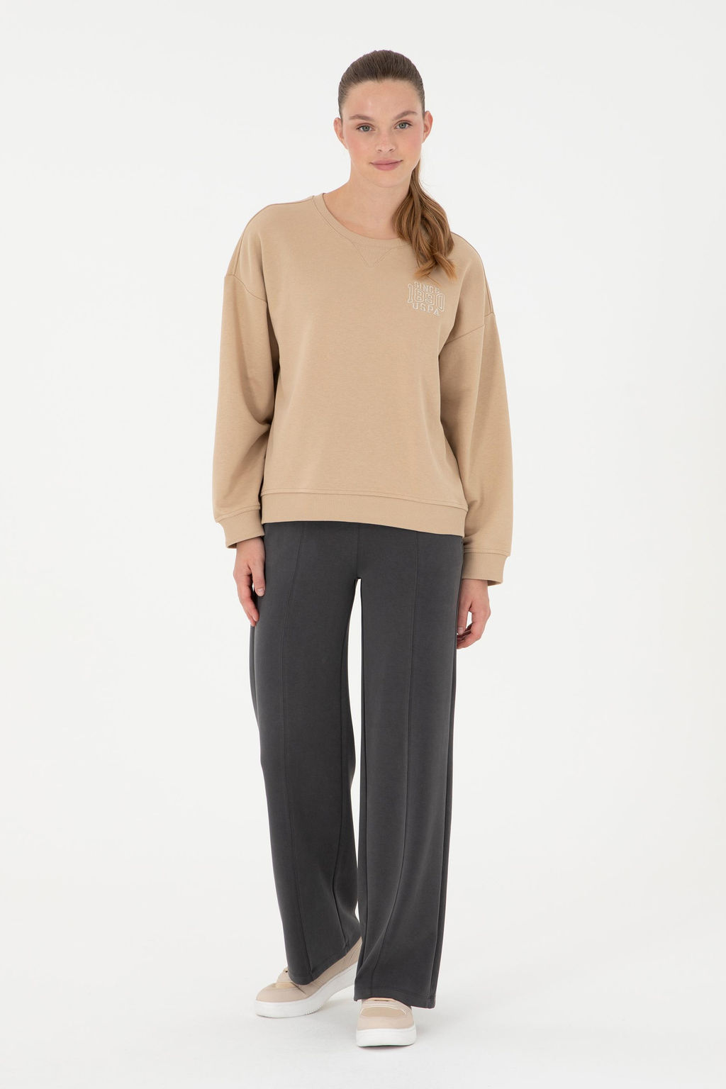 Женские спортивные штаны антрацитового цвета - U.s. polo assn фото 3