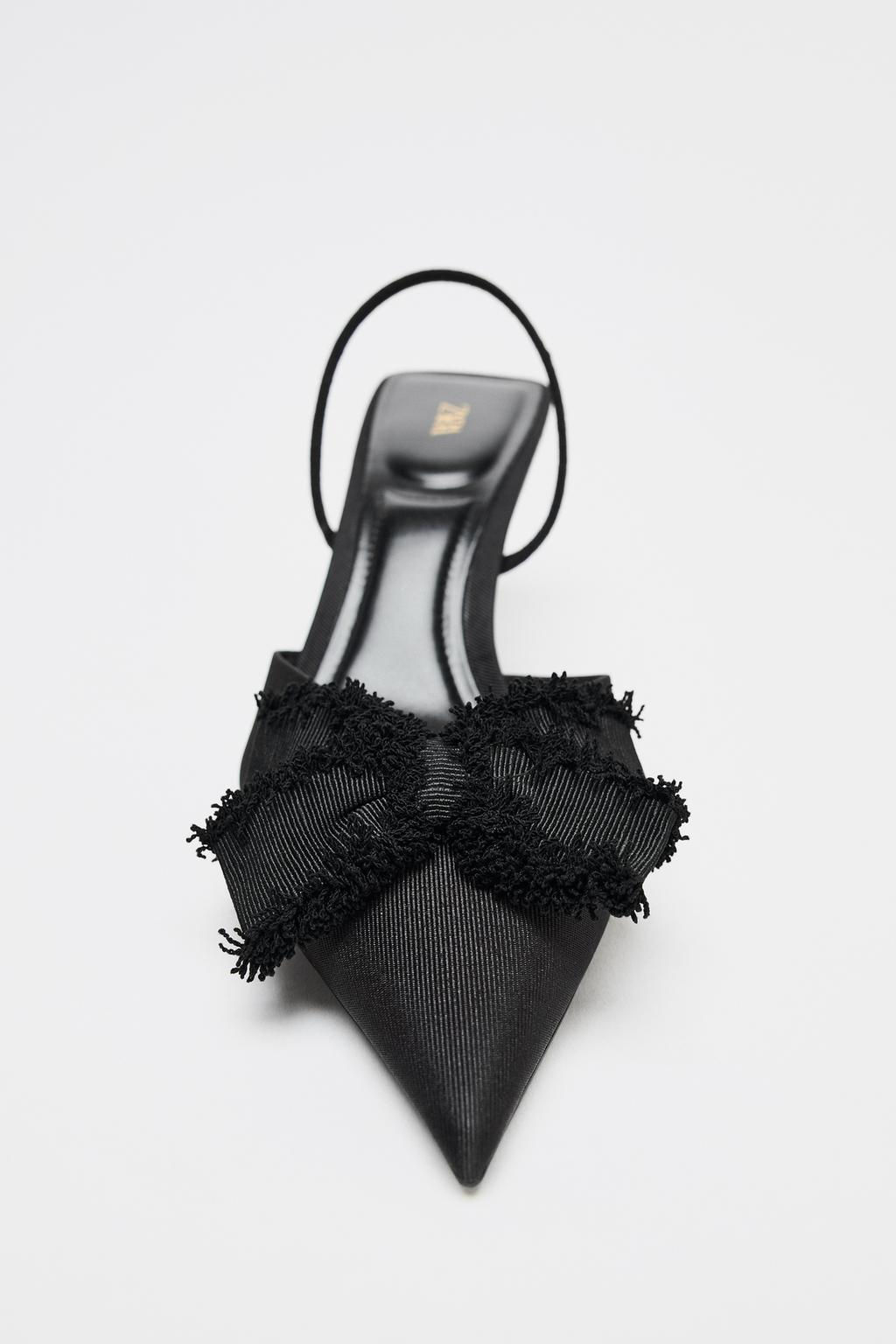 BOW SLINGBACK HEELS - Zara фото 5