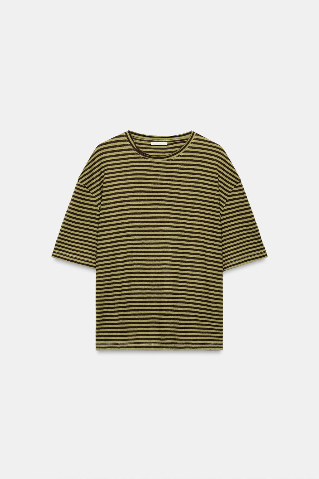 CAMISETA RAYAS R?STICA / Marr?n / Verde