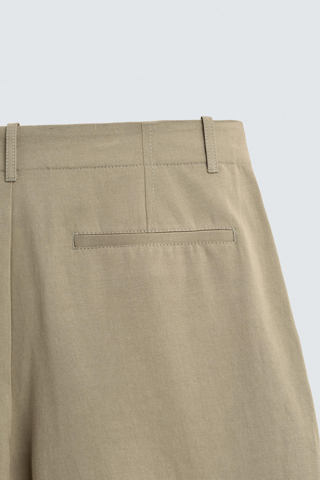 BERMUDA RELAXED FIT ALGOD?N - LINO / tostado