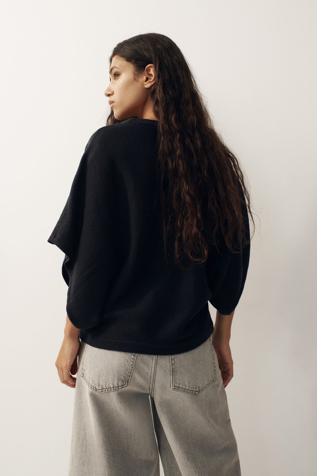Top de punto con mangas murci?lago - H&m фото 6