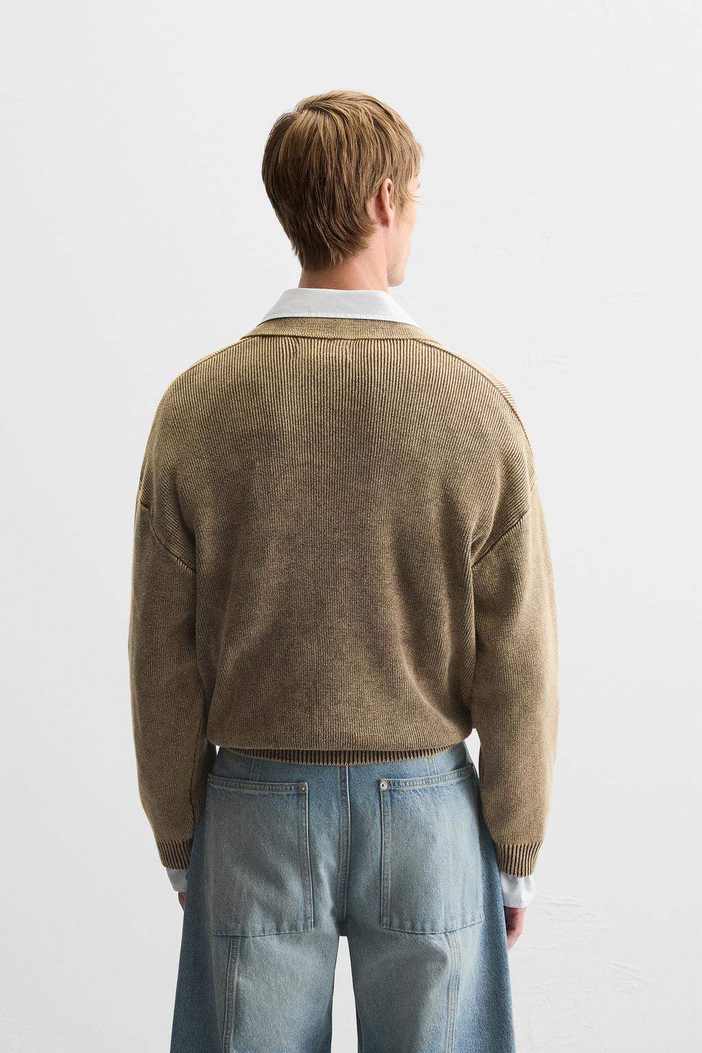 GARMENT-DYED POLO SHIRT - Zara фото 12