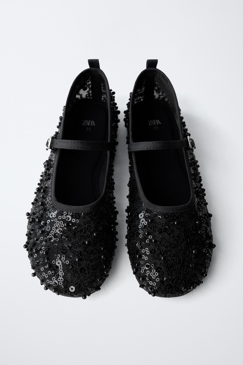 BALLERINAS WITH FAUX PEARL BUCKLE - Zara фото 13