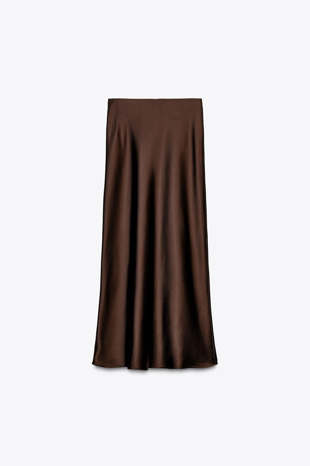SATIN MIDI SKIRT - Zara фото 15