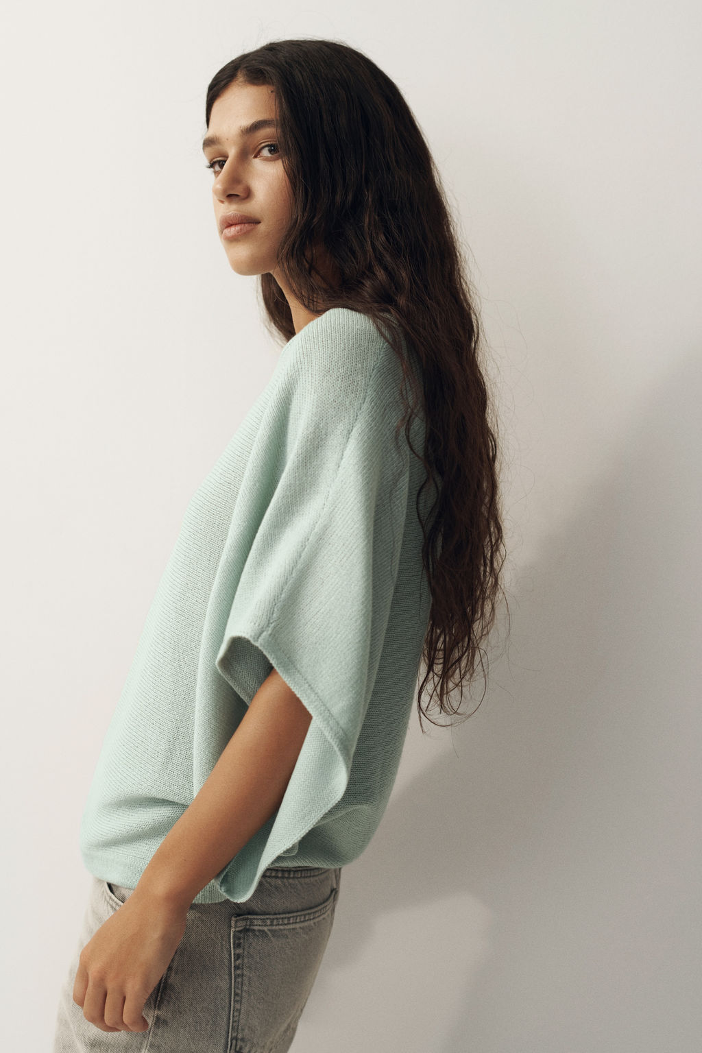 Top de punto con mangas murci?lago - H&m фото 6