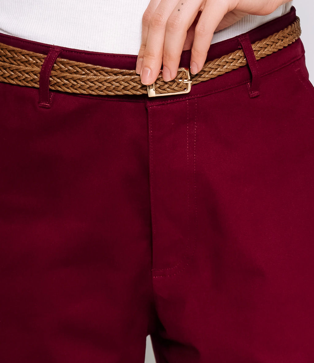 Брюки #ОКТ215001, бордовый