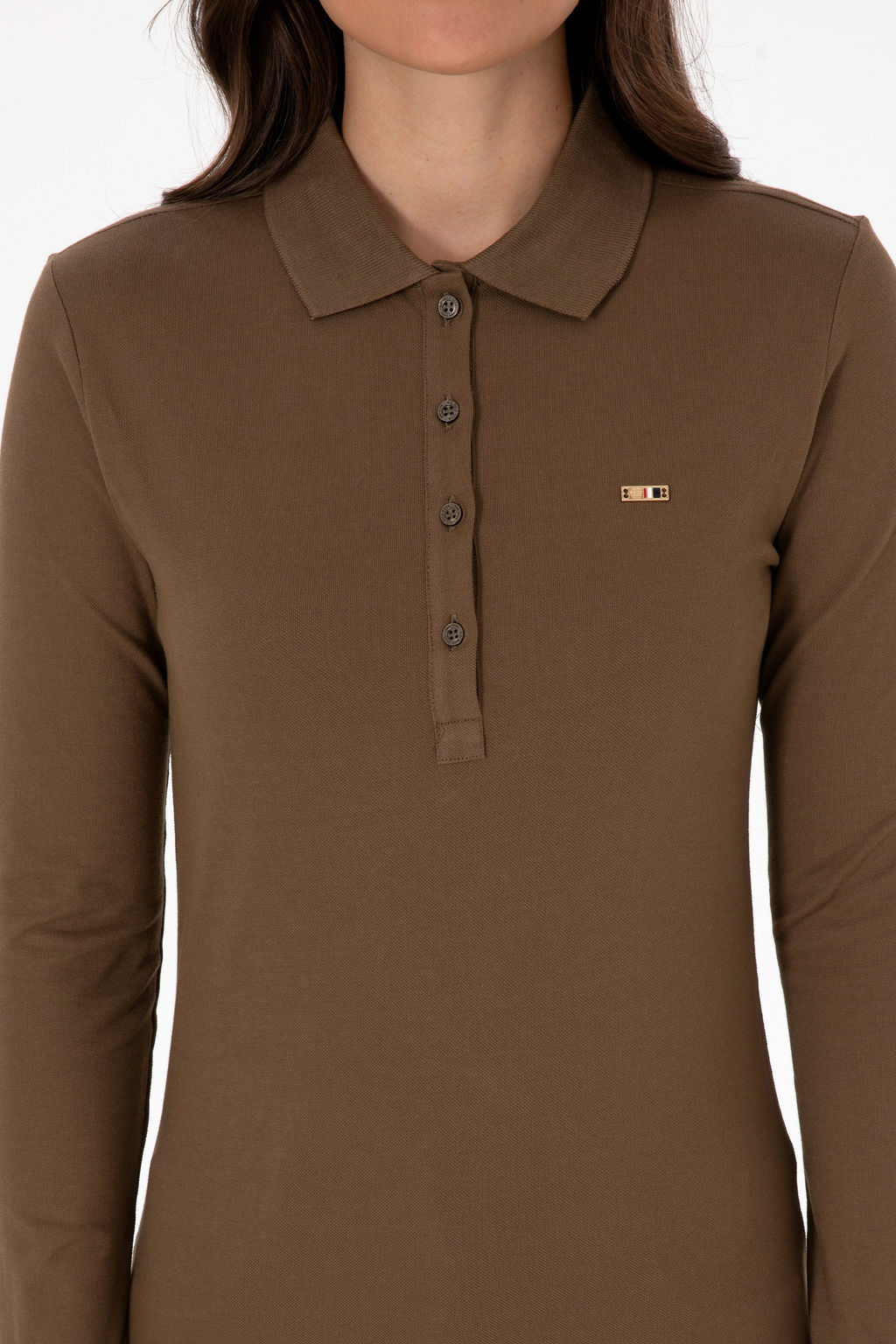 Kad_n Haki Basic Polo Yaka Sweatsh_rt Sepette S_rpriz _ndirim - U.s. polo assn фото 13