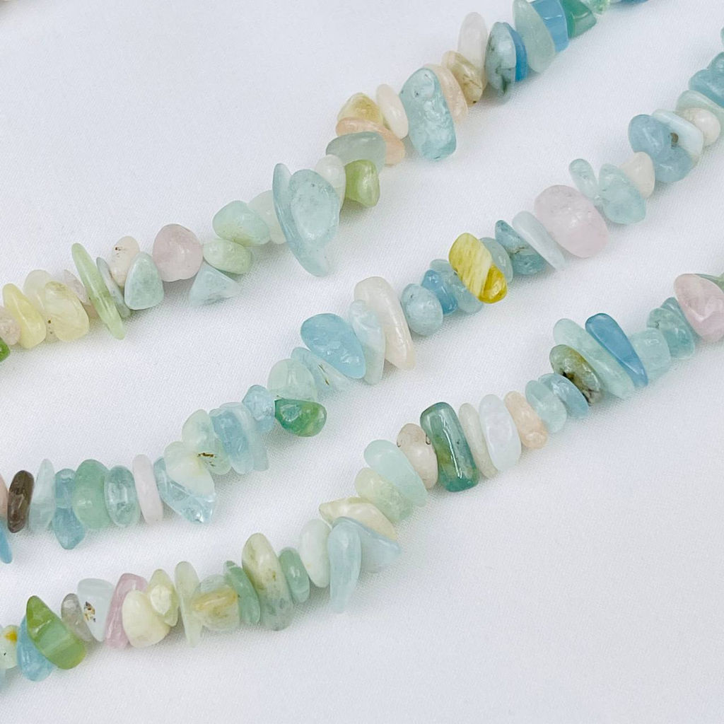 Бусины для украшений из Берилла микс крошка 80 см