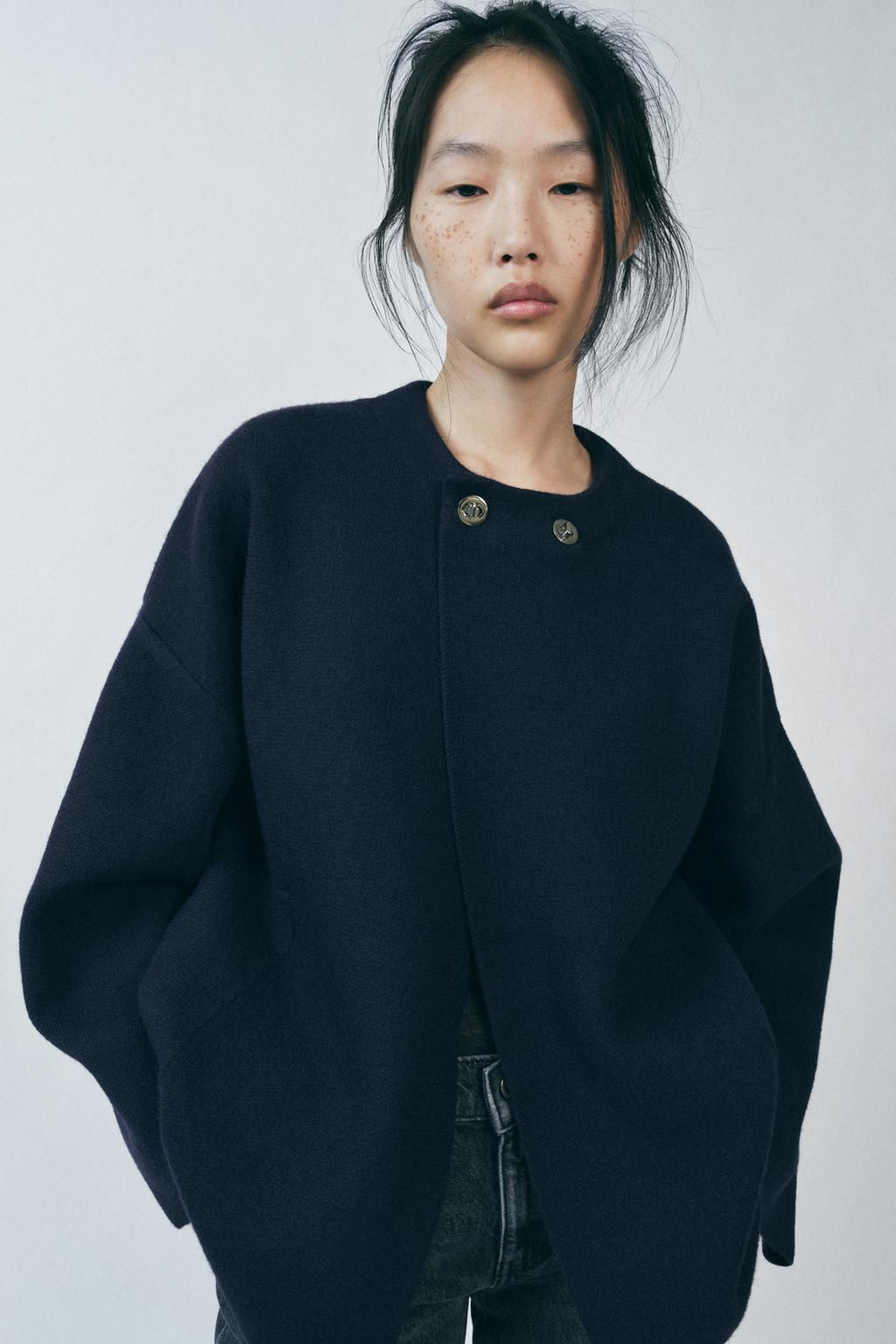 KNIT JACKET WITH METAL FASTENING - Zara фото 10