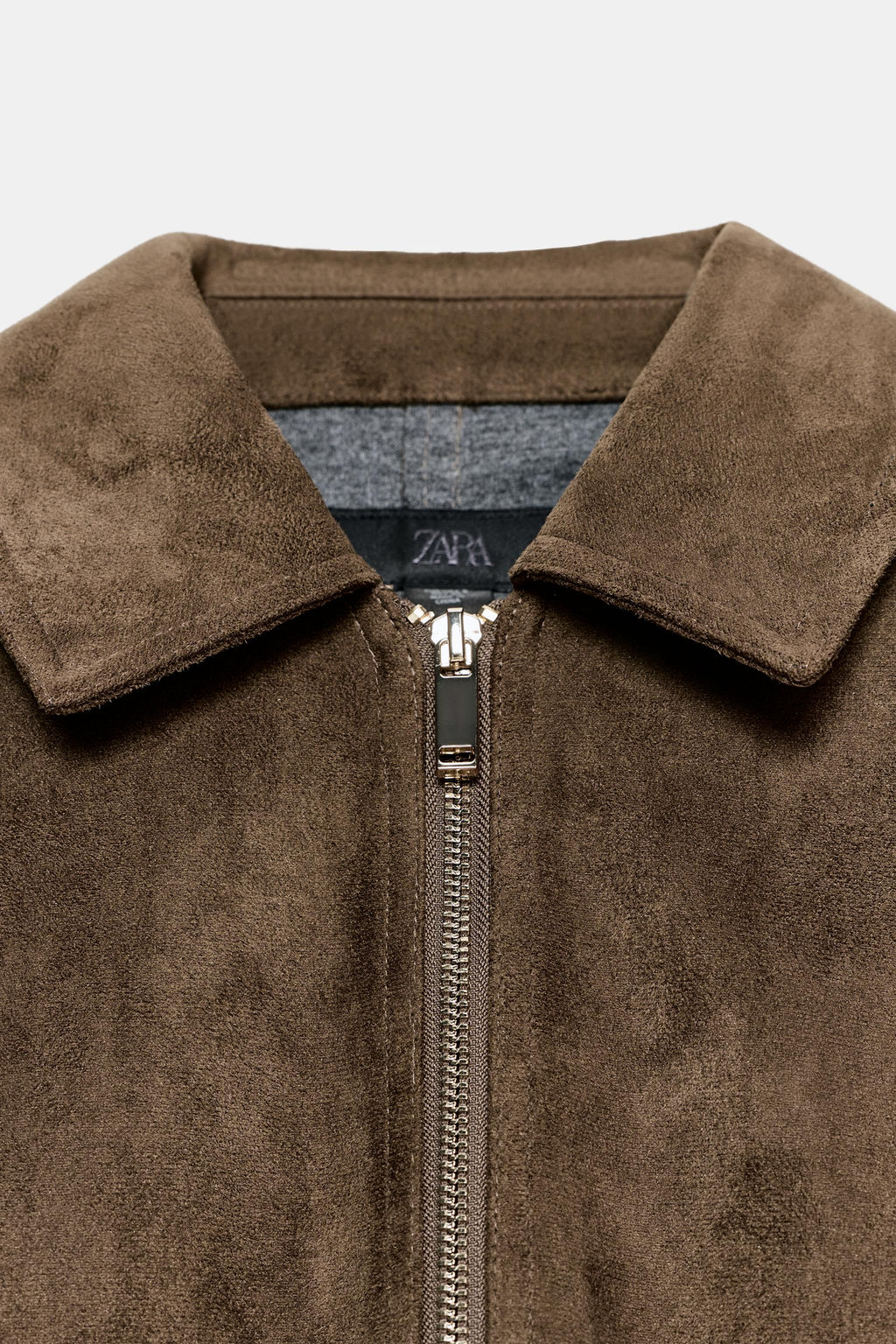 CAZADORA EFECTO ANTE / Khaki oscuro - Zara фото 8