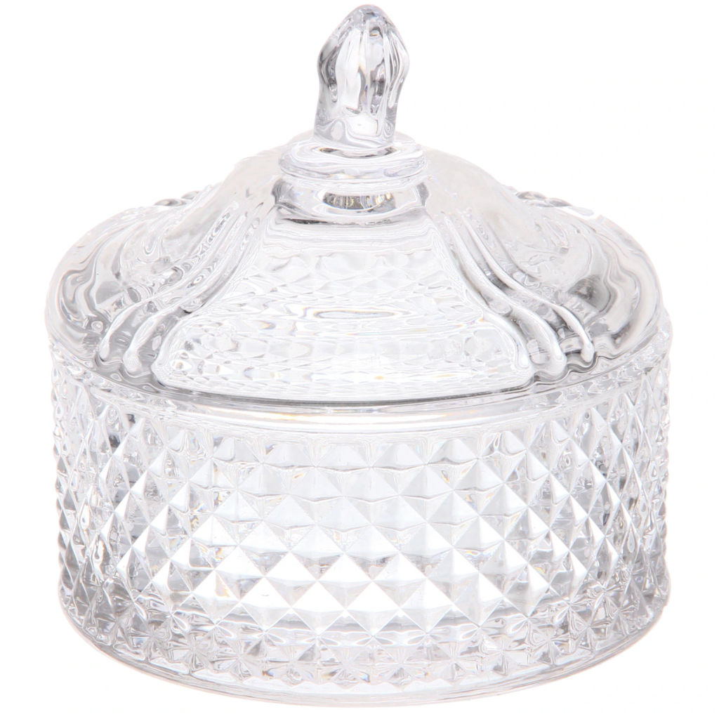 Сахарница стеклянная 250мл "Сладкая мечта" клетка