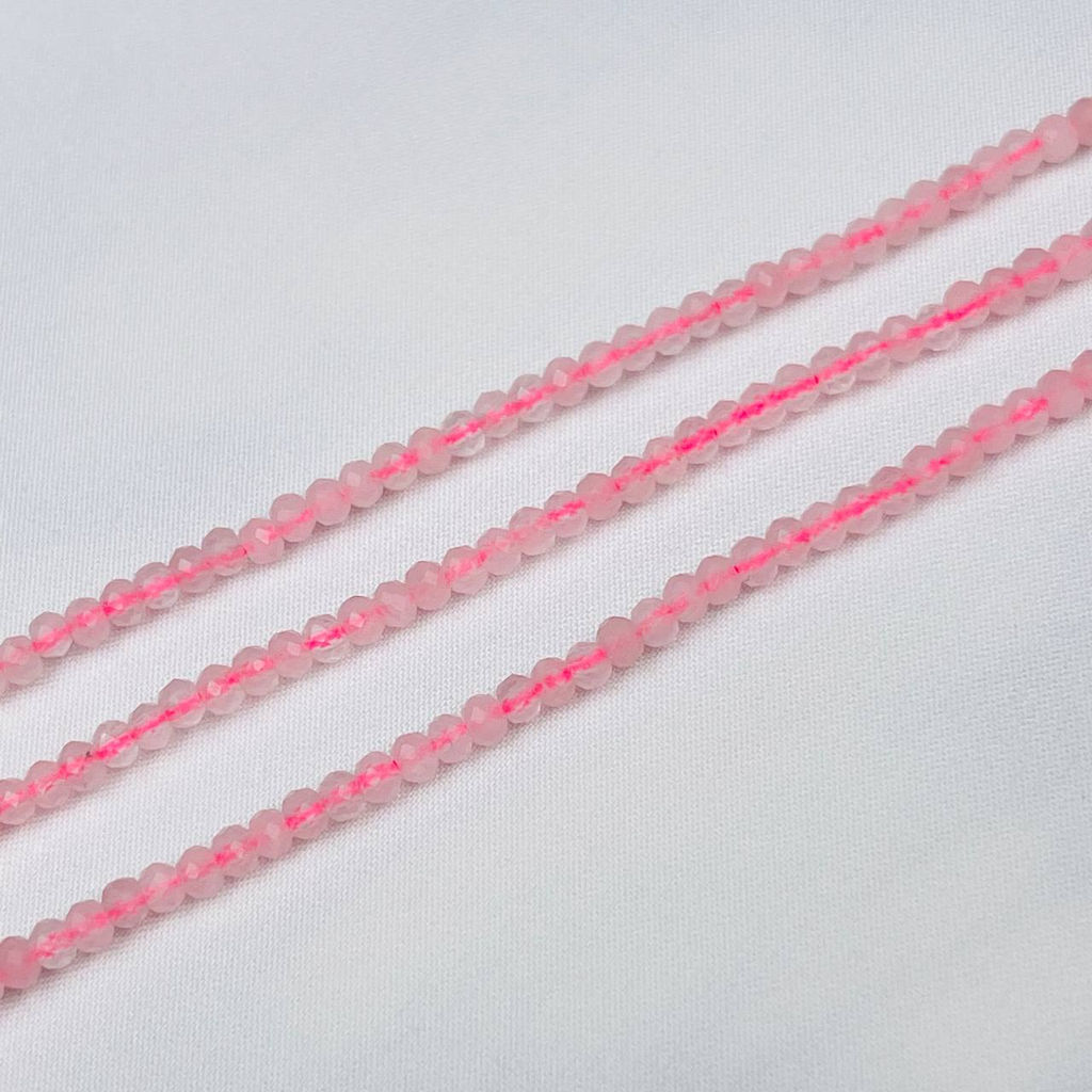 Бусины для украшений из Розового кварца 39 см