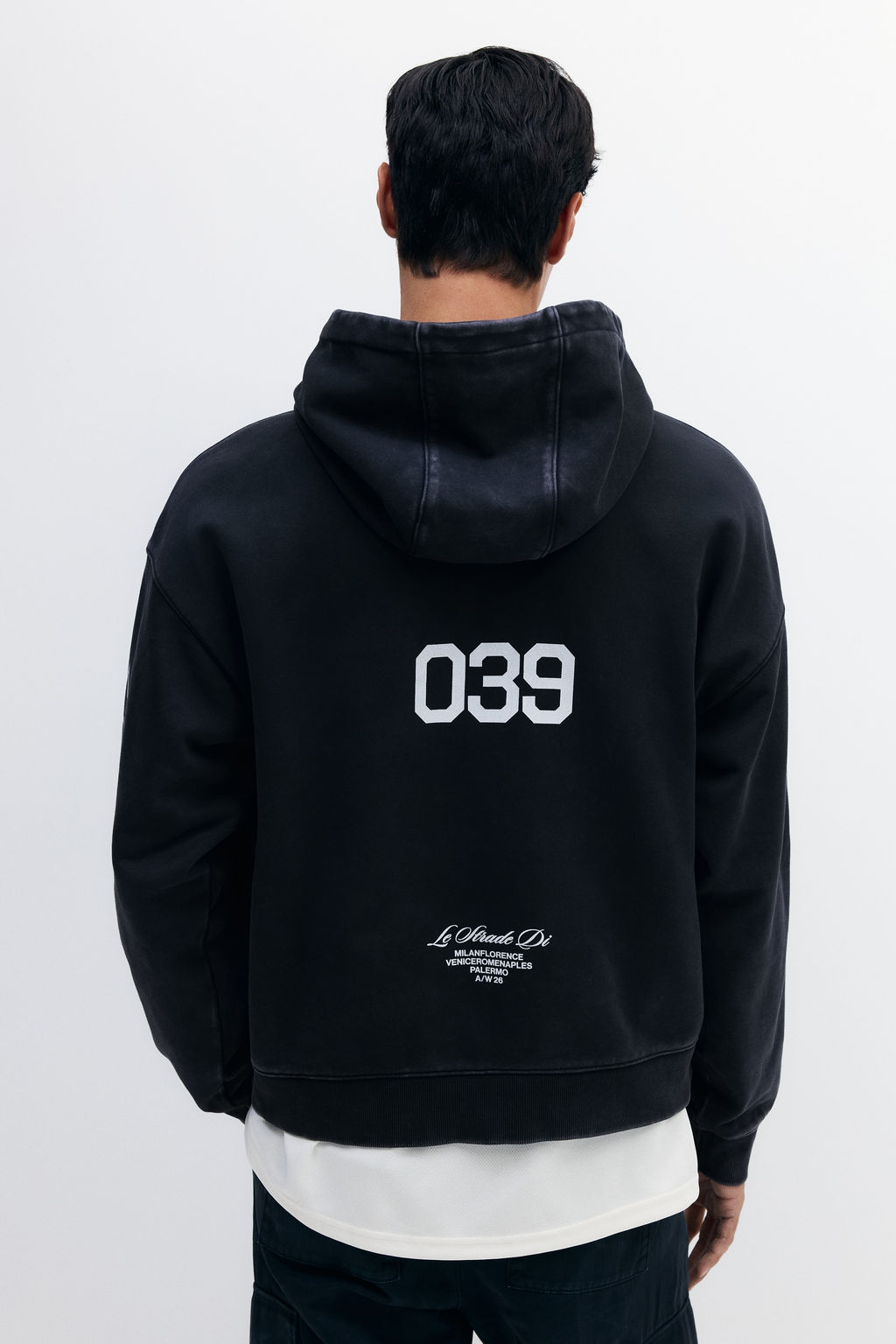 Sudadera con efecto lavado Oversized Fit - H&m фото 4