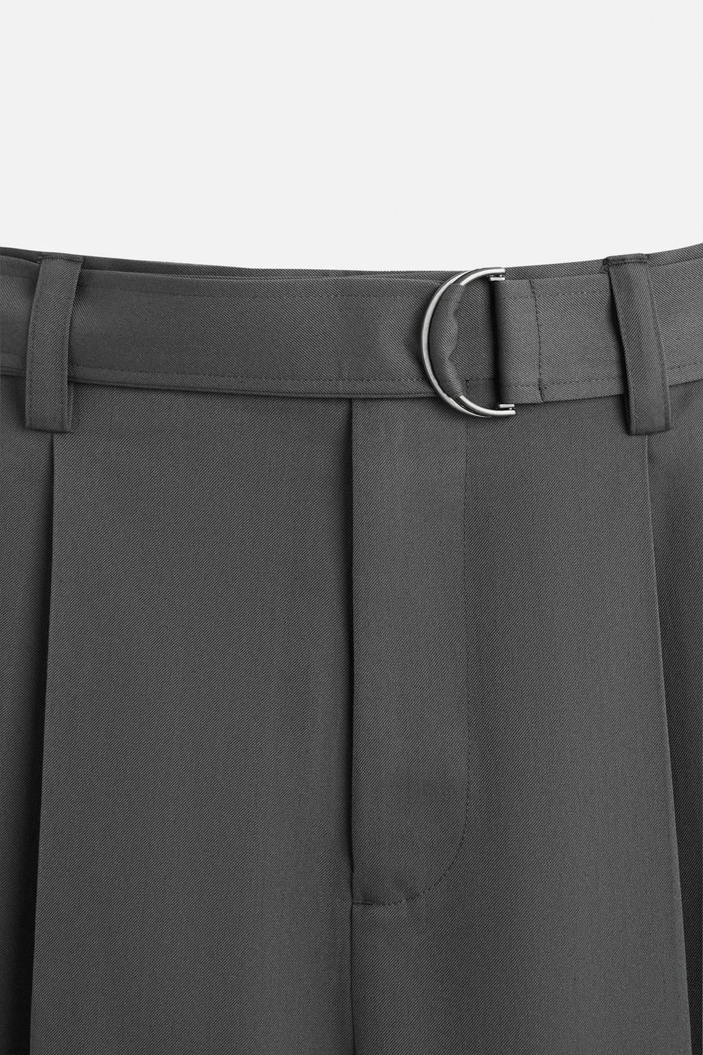 PLEATED TROUSERS WITH BELT - Zara фото 28
