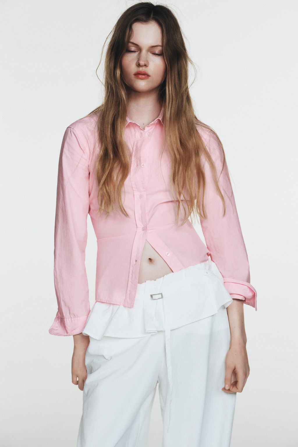 PLAIN POPLIN SHIRT - Zara фото 11