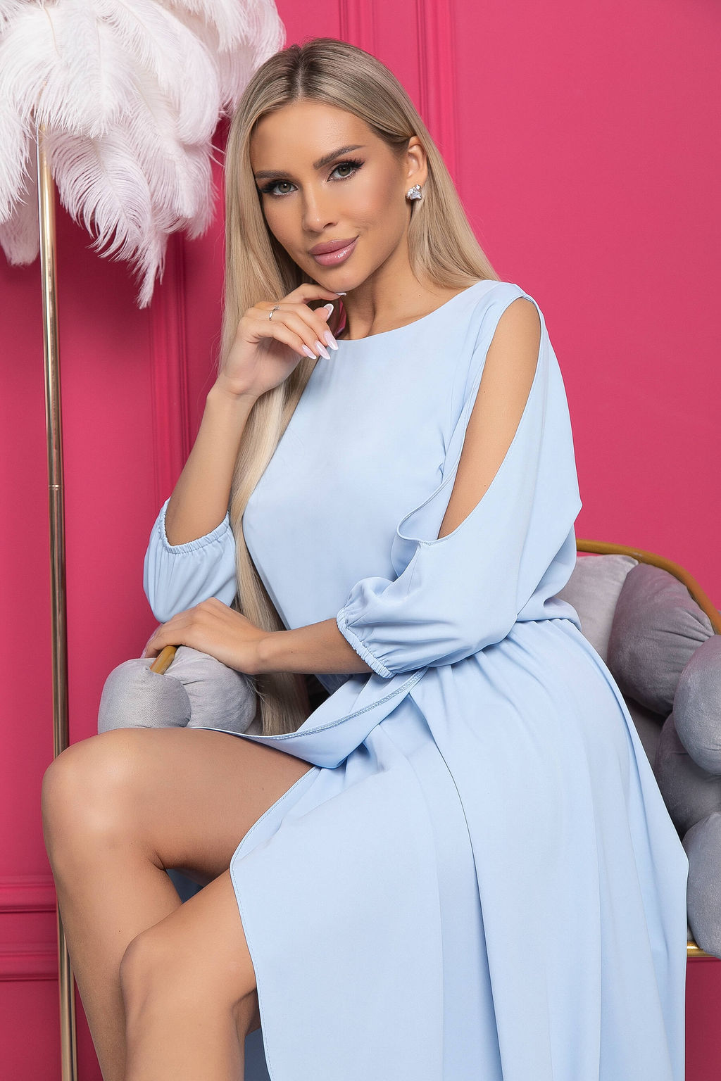 Платье Танго вдвоем (голубое) П8910 - Lt collection фото 5
