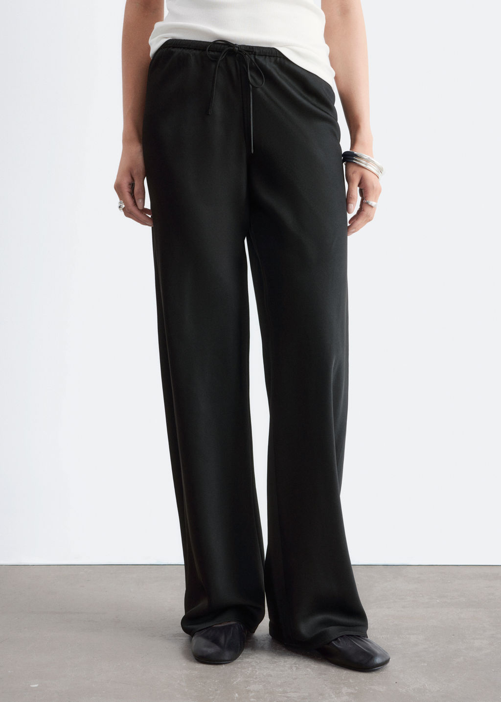 Pantalones de sarga con cord?n de ajuste - H&m фото 6