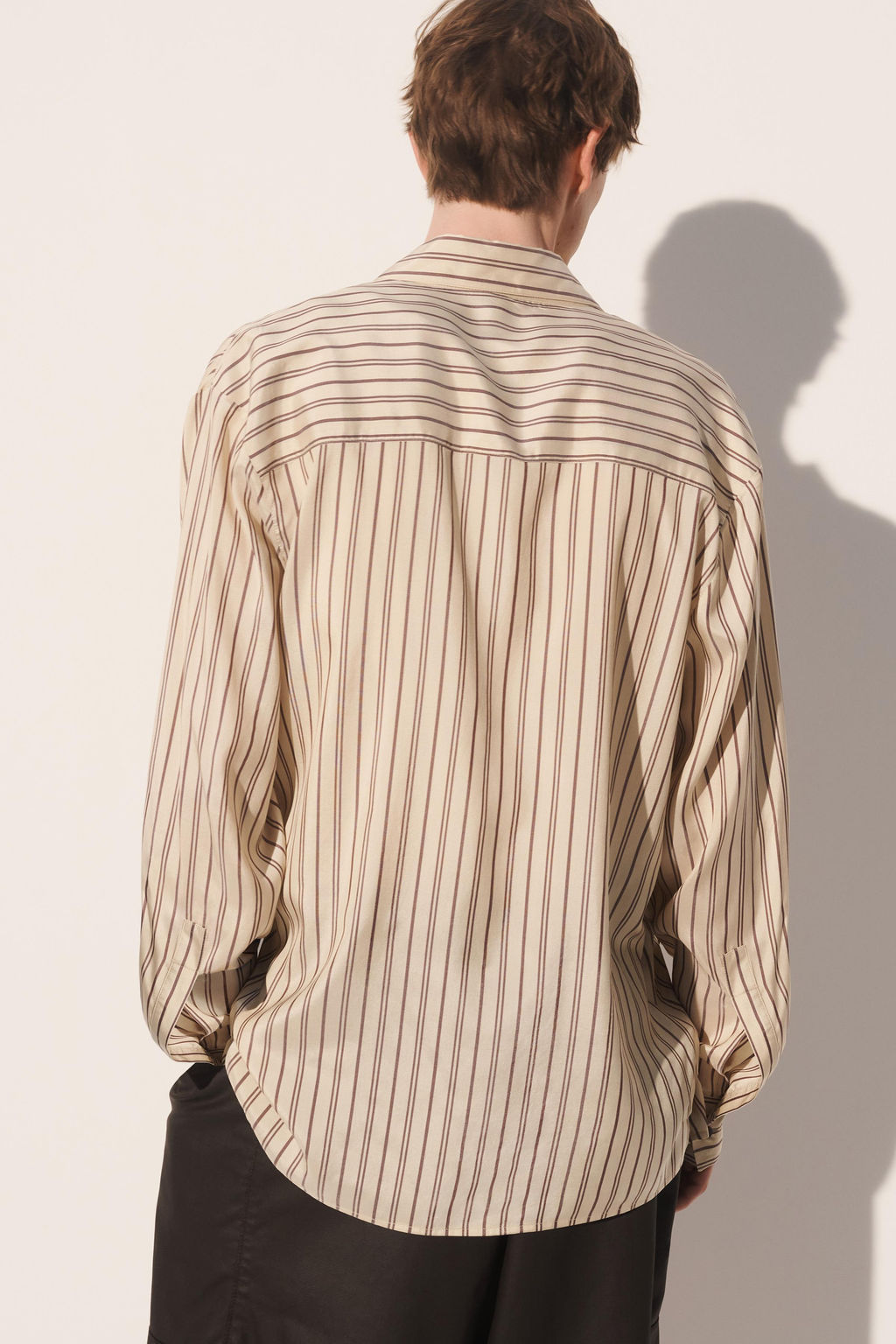 Рубашка Camisa Cruzada Rayas вискозная песочная