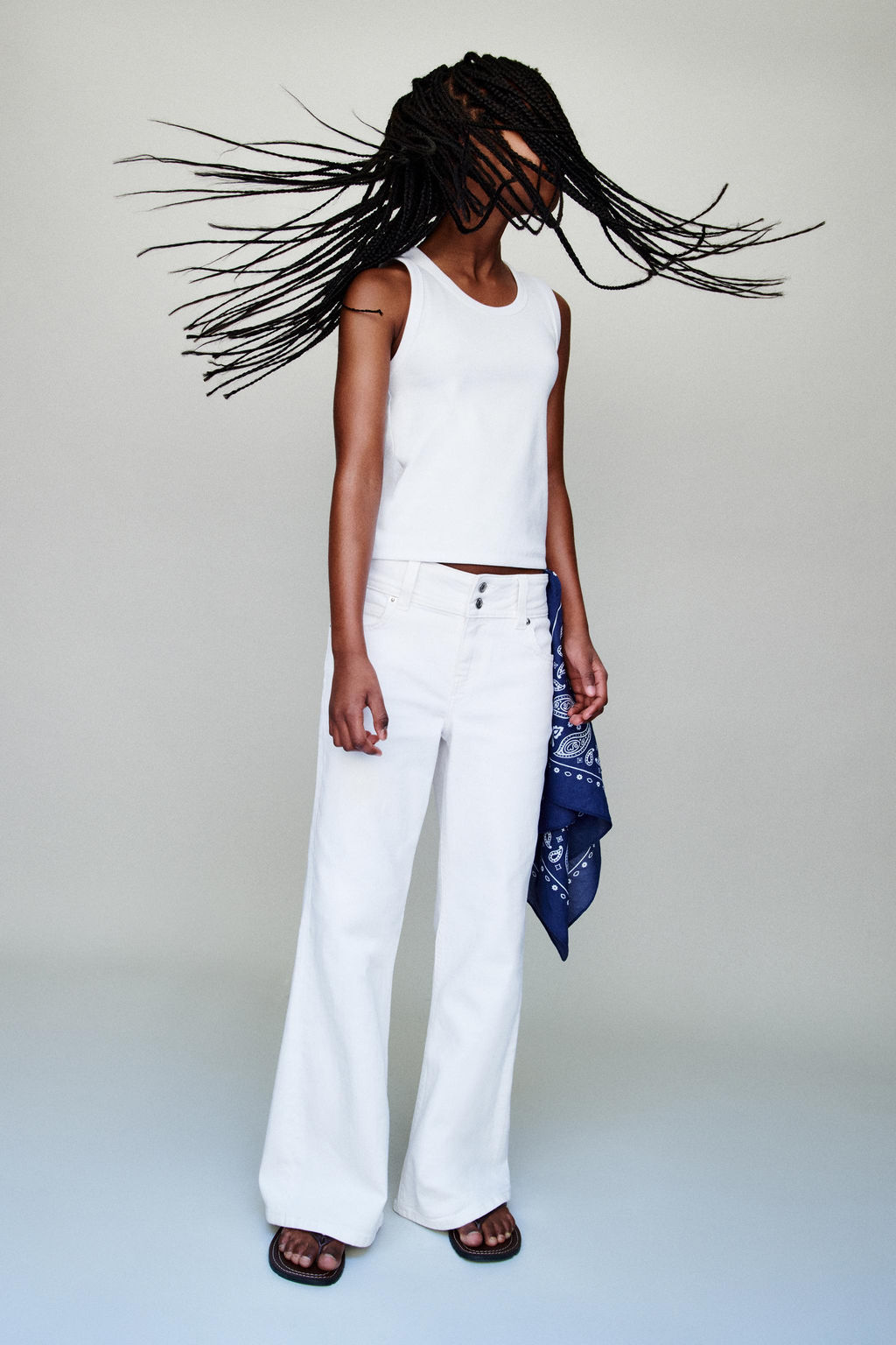 CAMISETA RIB NADADORA / Blanco - Zara фото 5