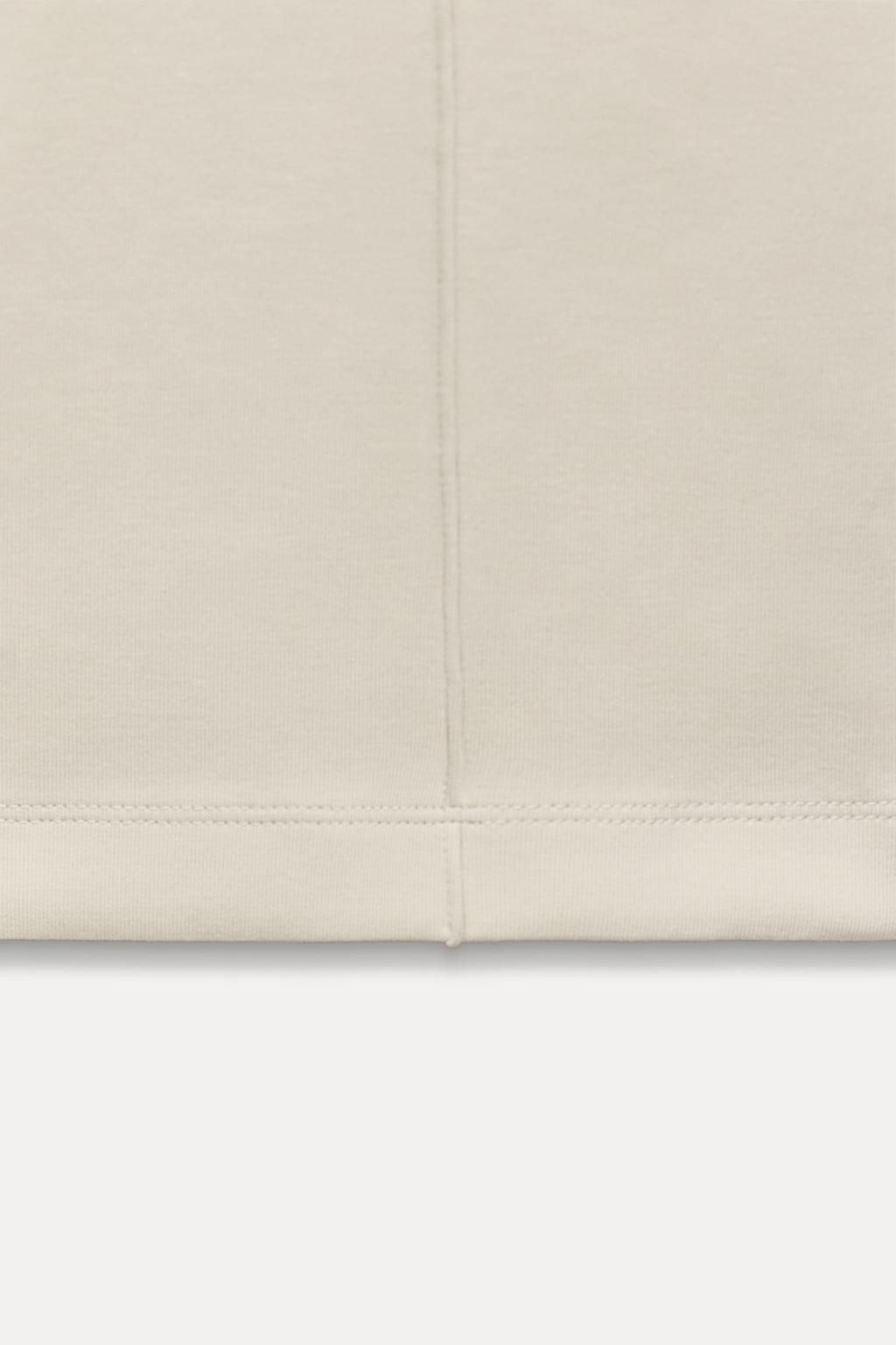 STITCHED INTERLOCK BELL BOTTOM TROUSERS - Zara фото 19