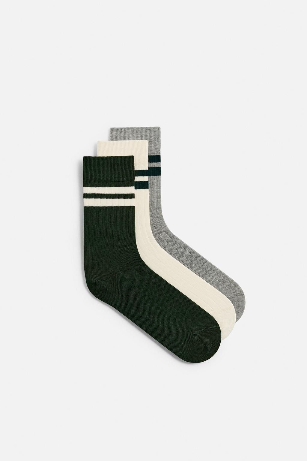 PACK OF 3 STRIPED SOCKS - Zara фото 2