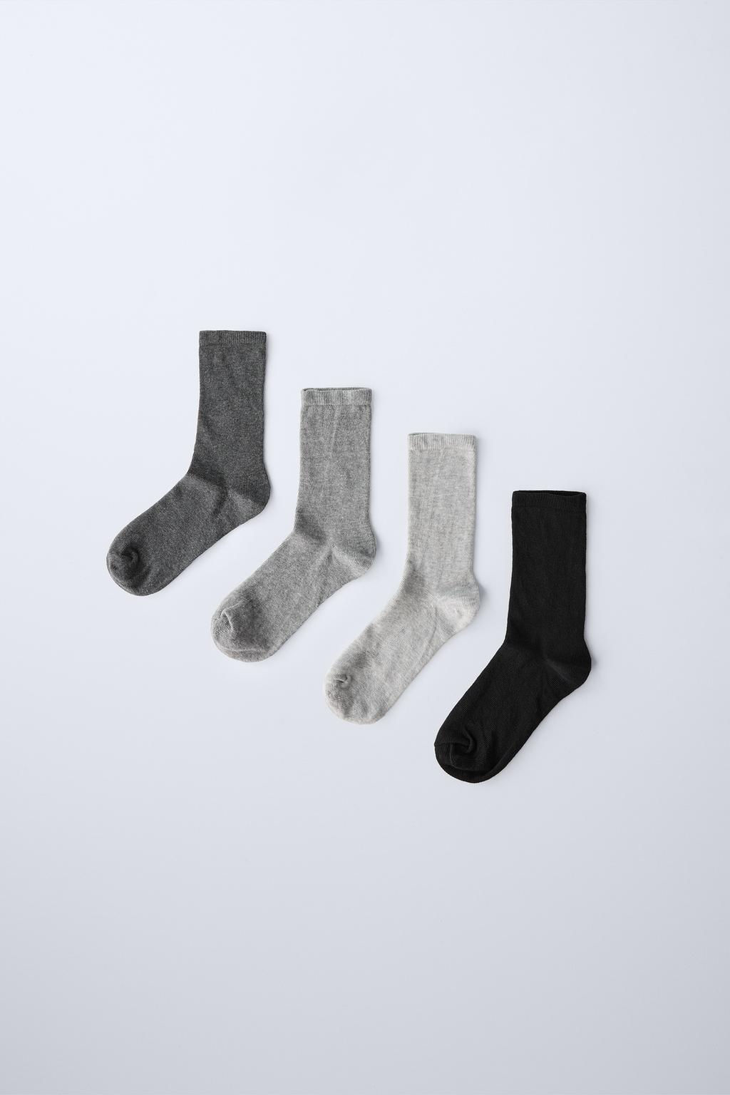 FOUR-PACK OF KNEE-HIGH SOCKS - Zara фото 3