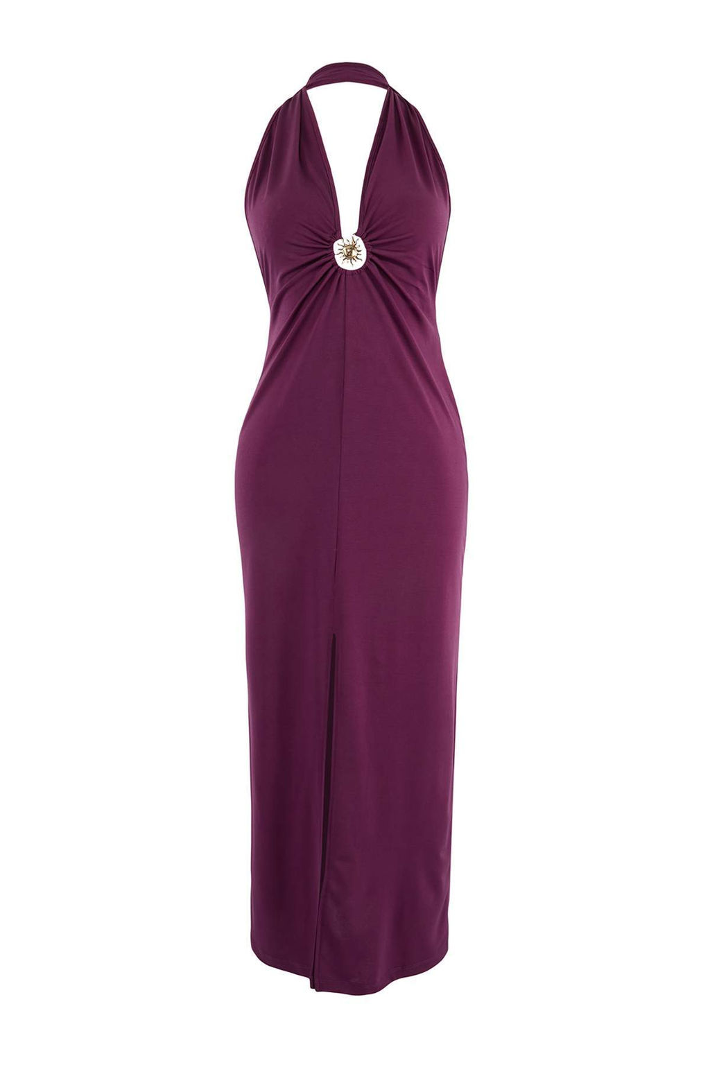 TRENDYOLMILLA Siyah Maxi Orme Aksesuarl? Plaj Elbisesi TBESS25EL00095  фото 9
