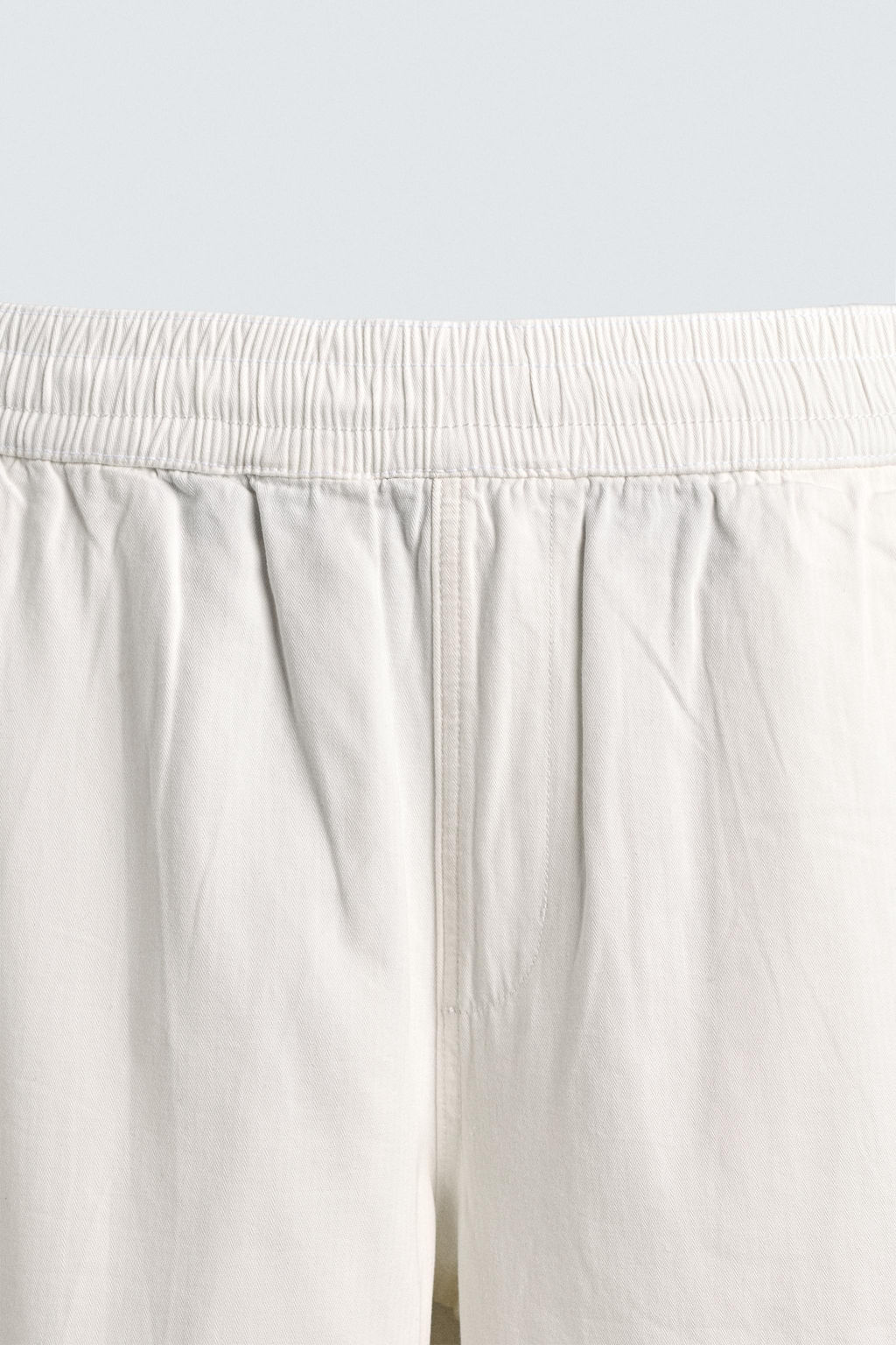 PANTAL?N RELAXED FIT ESPIGA / Blanco