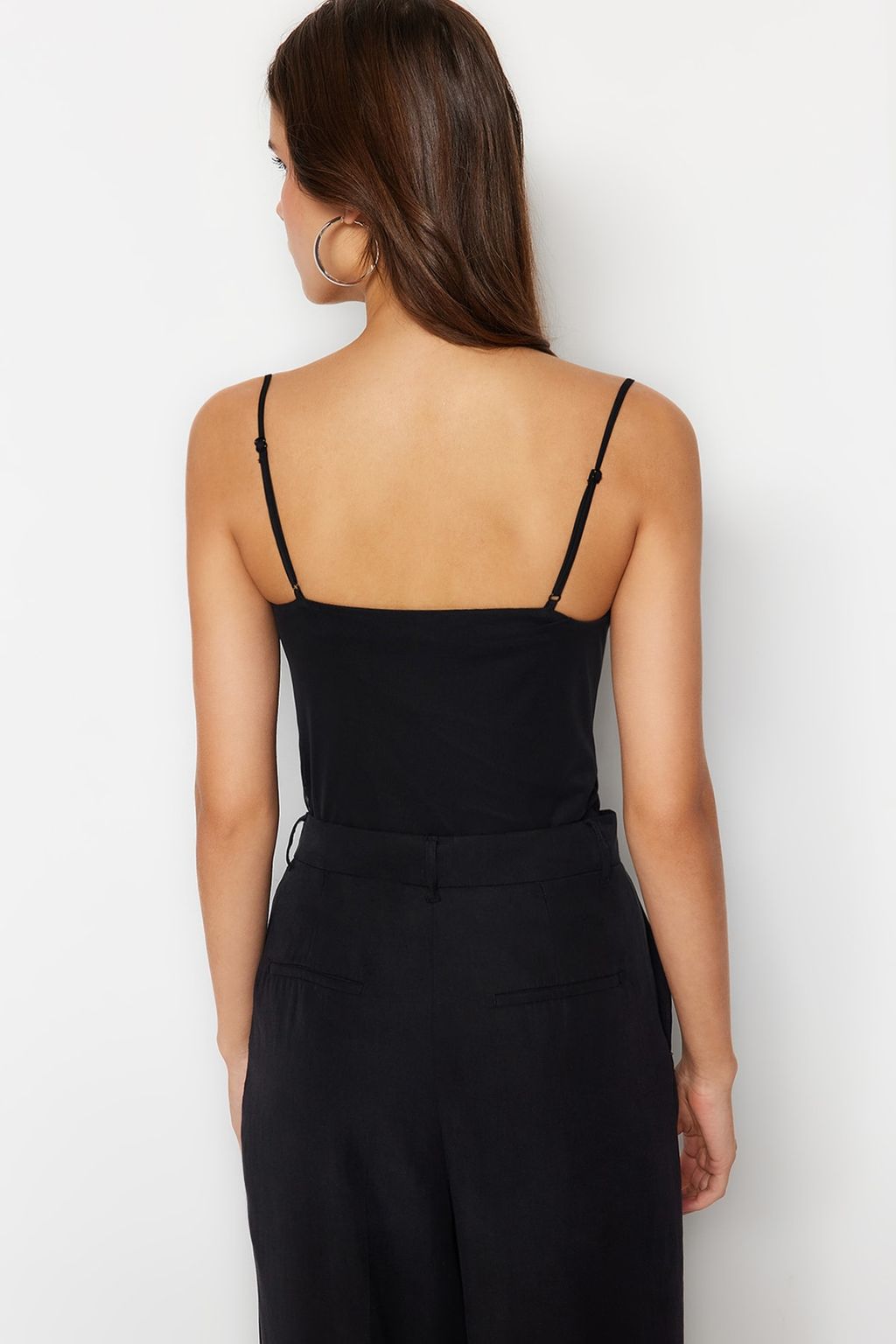 TRENDYOLMILLA Siyah Astarl? C?tc?tl? Orme Tul Body TPRSS23BD00038 фото 6