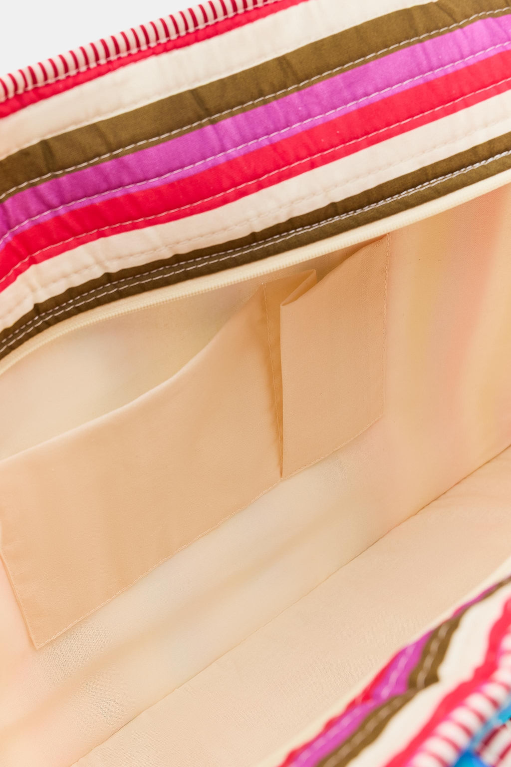 BOLSA ACOLCHADA RAYAS FLORES / Multicolor - Zara фото 4