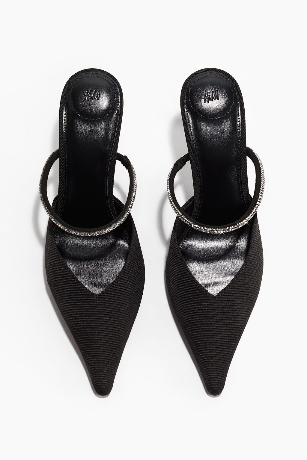 Mules de tac?n con tira de strass - H&m фото 5